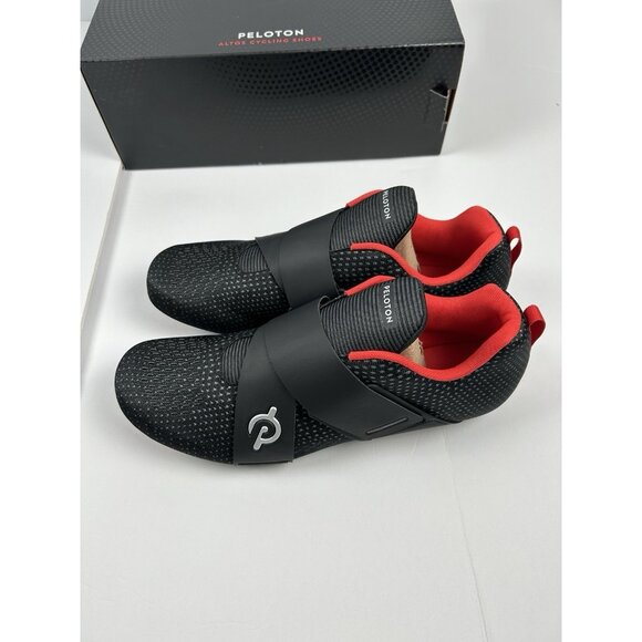 Peloton Altos Cycling Shoes BS03-01UB Black Red Size 12 Mens New main image 6
